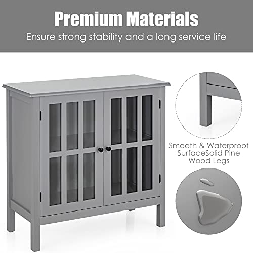 Grey Storage Cabinet M3974