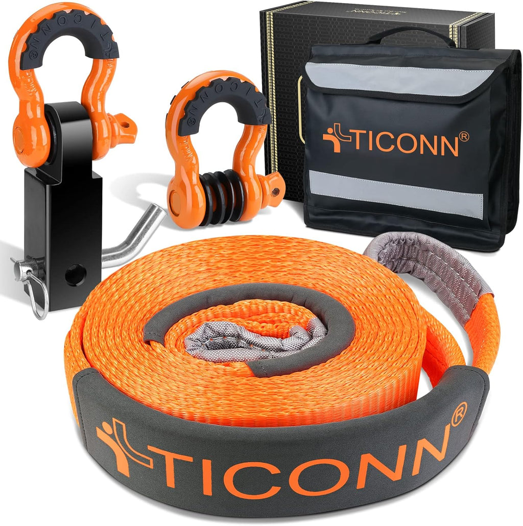 Recovery Tow Strap, Break Strength 35,000 lbs, Pack of 2 K4298