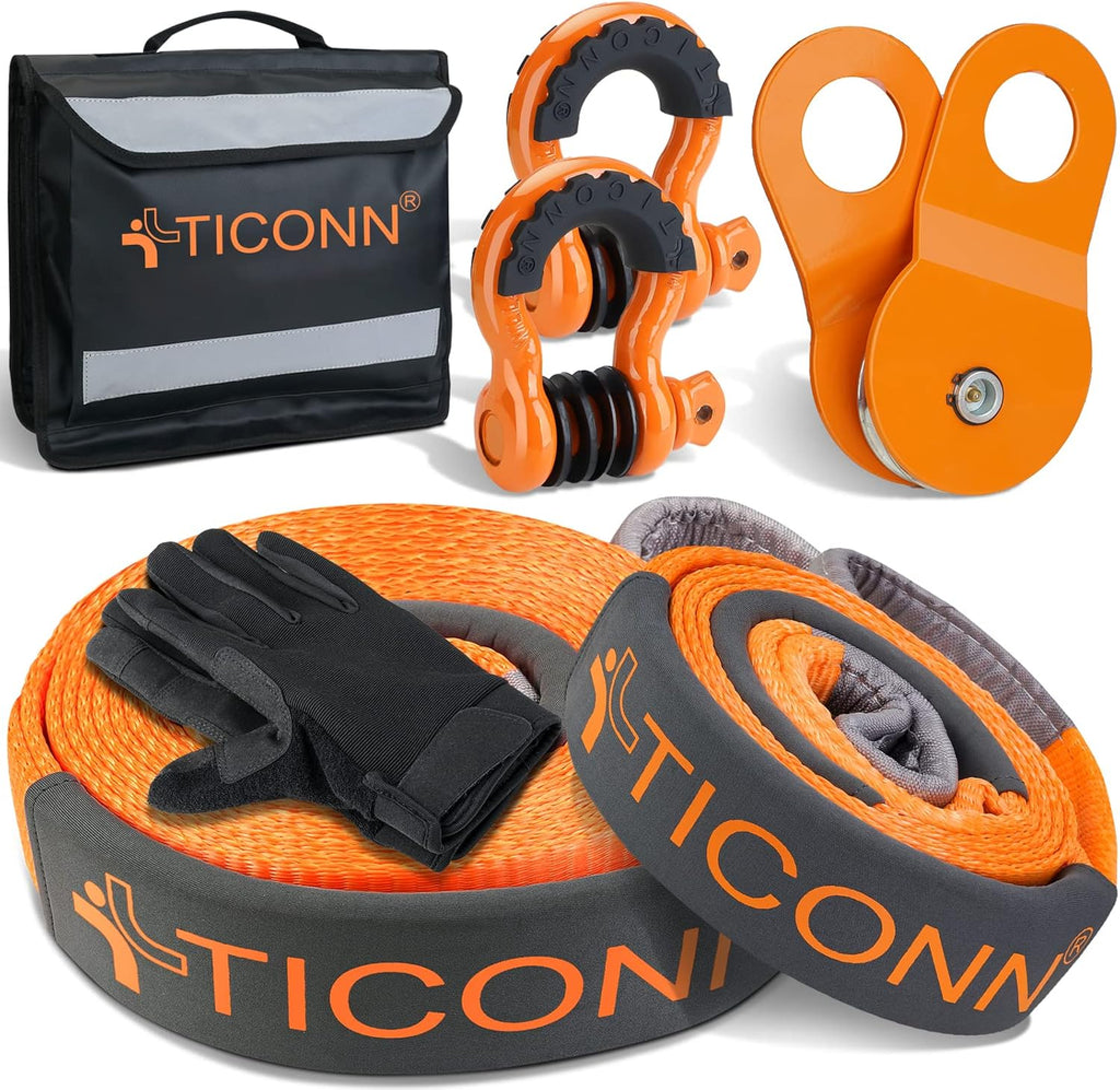 Recovery Tow Strap, Break Strength 35,000 lbs, Pack of 2 K4298