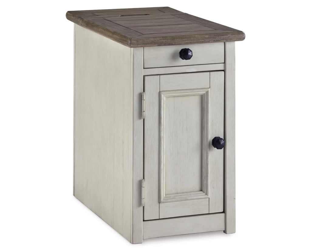 Chairside End Table with USB Ports & Outlets E17489