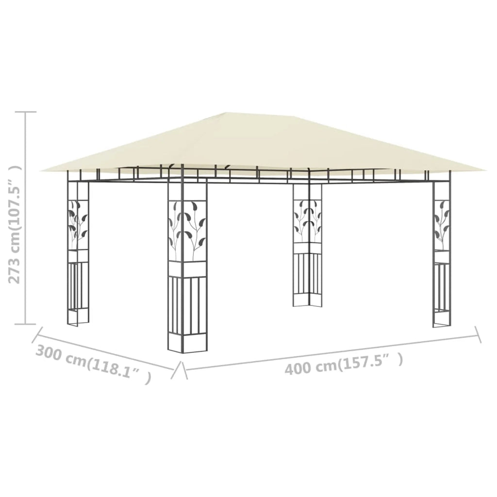 Gazebo with Mosquito Net 13.1'x9.8'x9' N43234